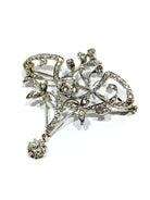 Broche Napoléon III or blanc et diamants - Castafiore