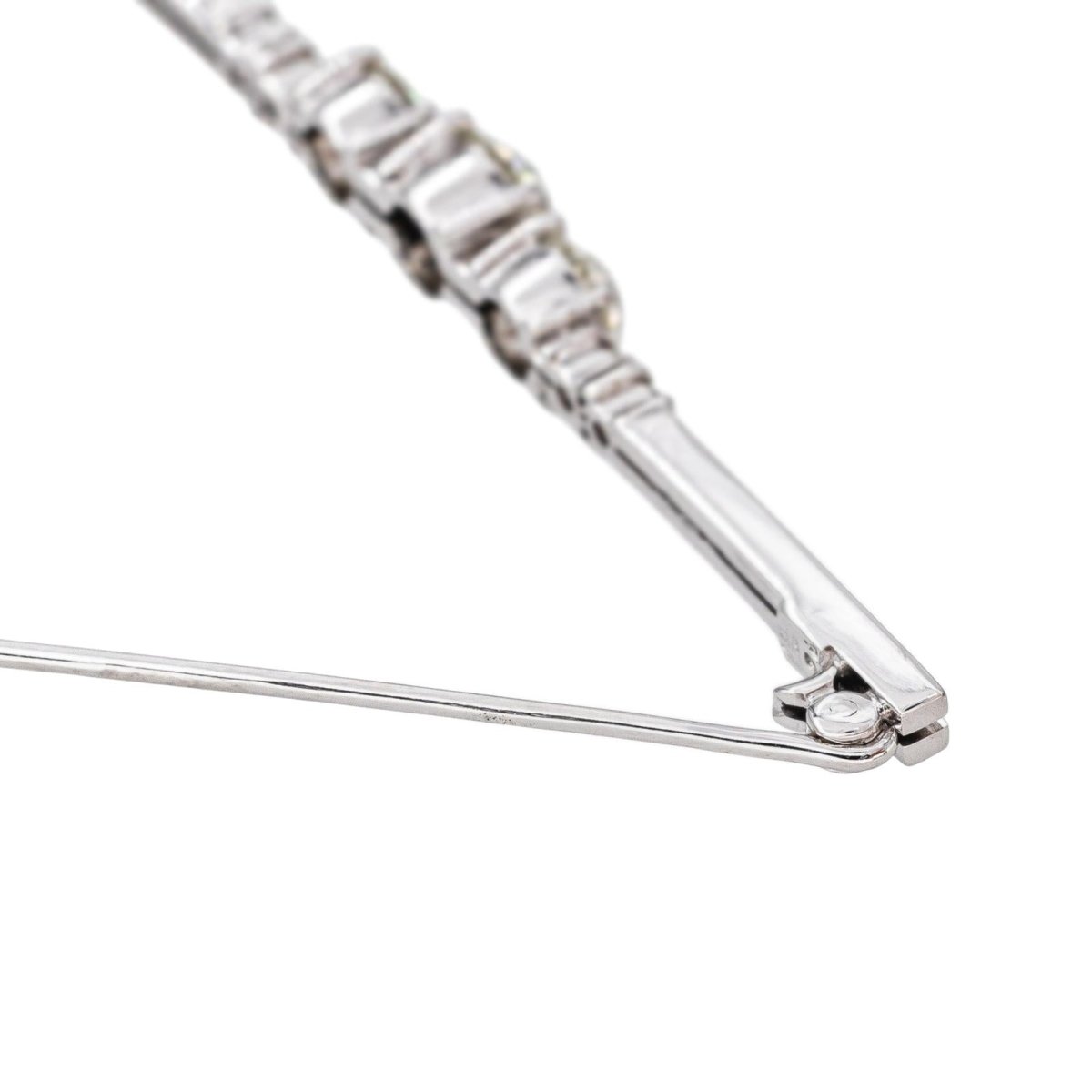 Broche Or blanc Diamant - Castafiore