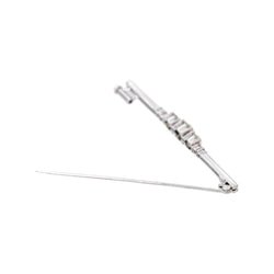 Broche Or blanc Diamant - Castafiore