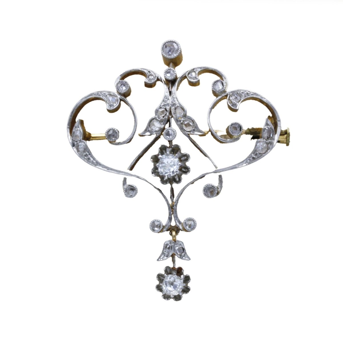 Broche - Or & Diamants - Castafiore