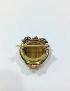 Broche Or Et Oeil De Tigre - Castafiore