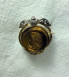 Broche Or Et Oeil De Tigre - Castafiore