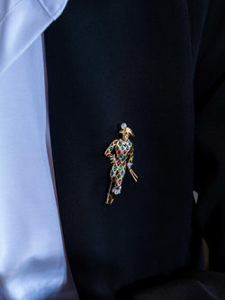 Broche Or jaune Emeraude - Castafiore