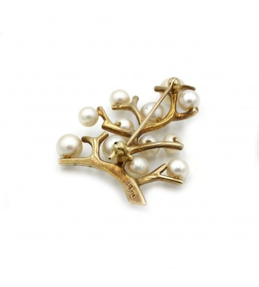 Broche - Or & Perles - Castafiore