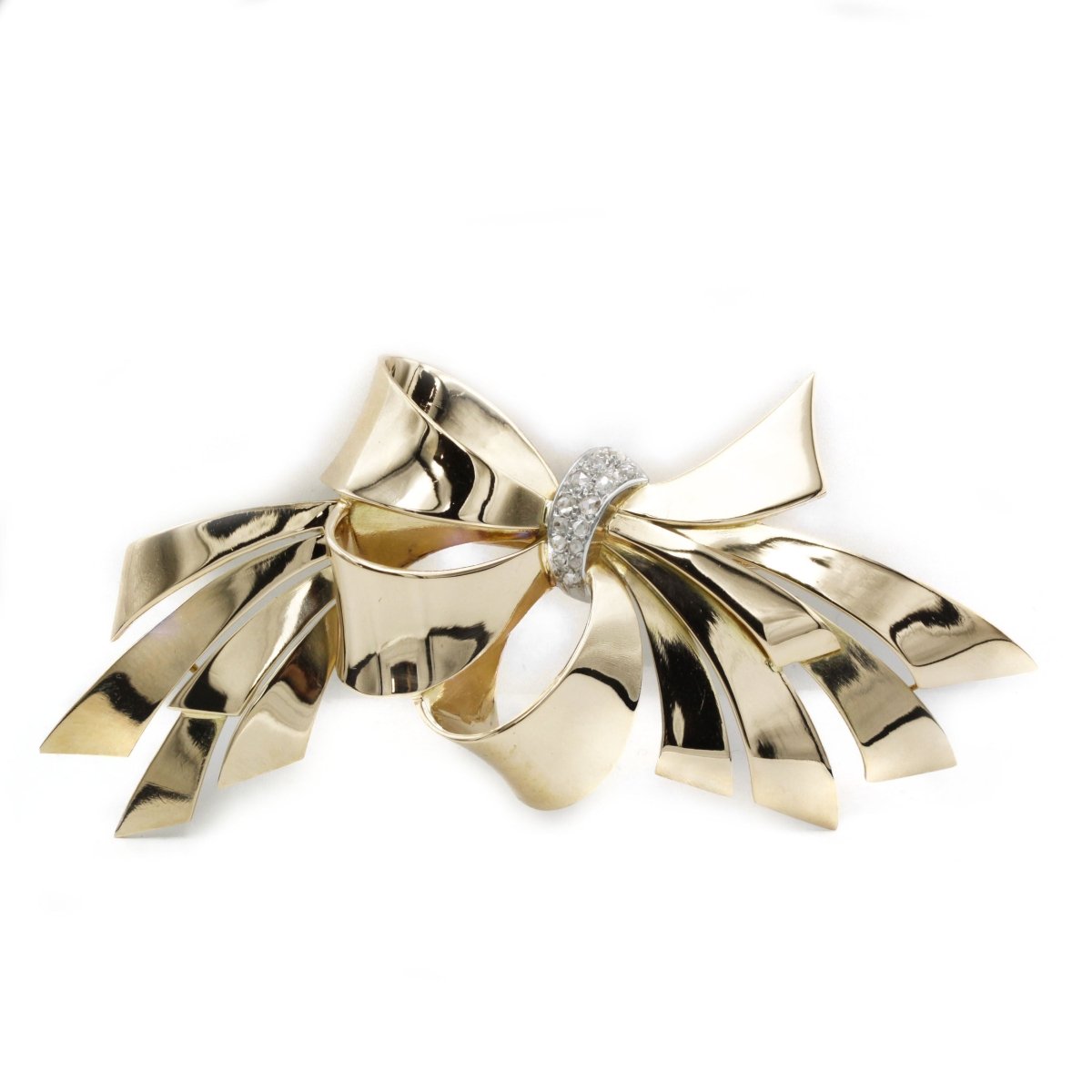 Broche - Or, Platine & Diamants - Castafiore