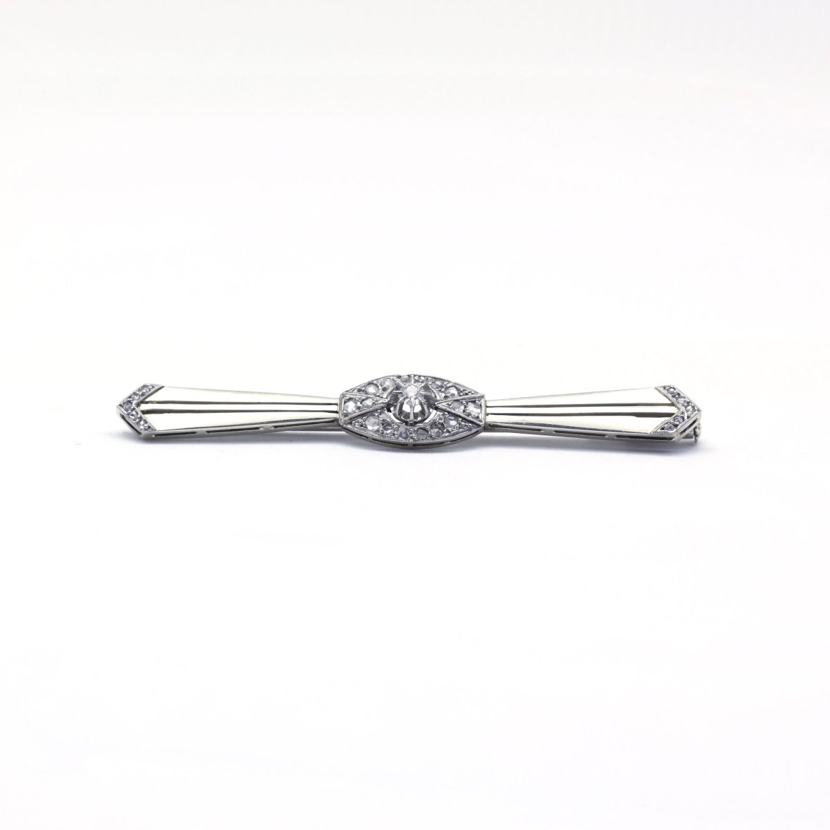 Broche - Or, Platine et Diamants - Castafiore