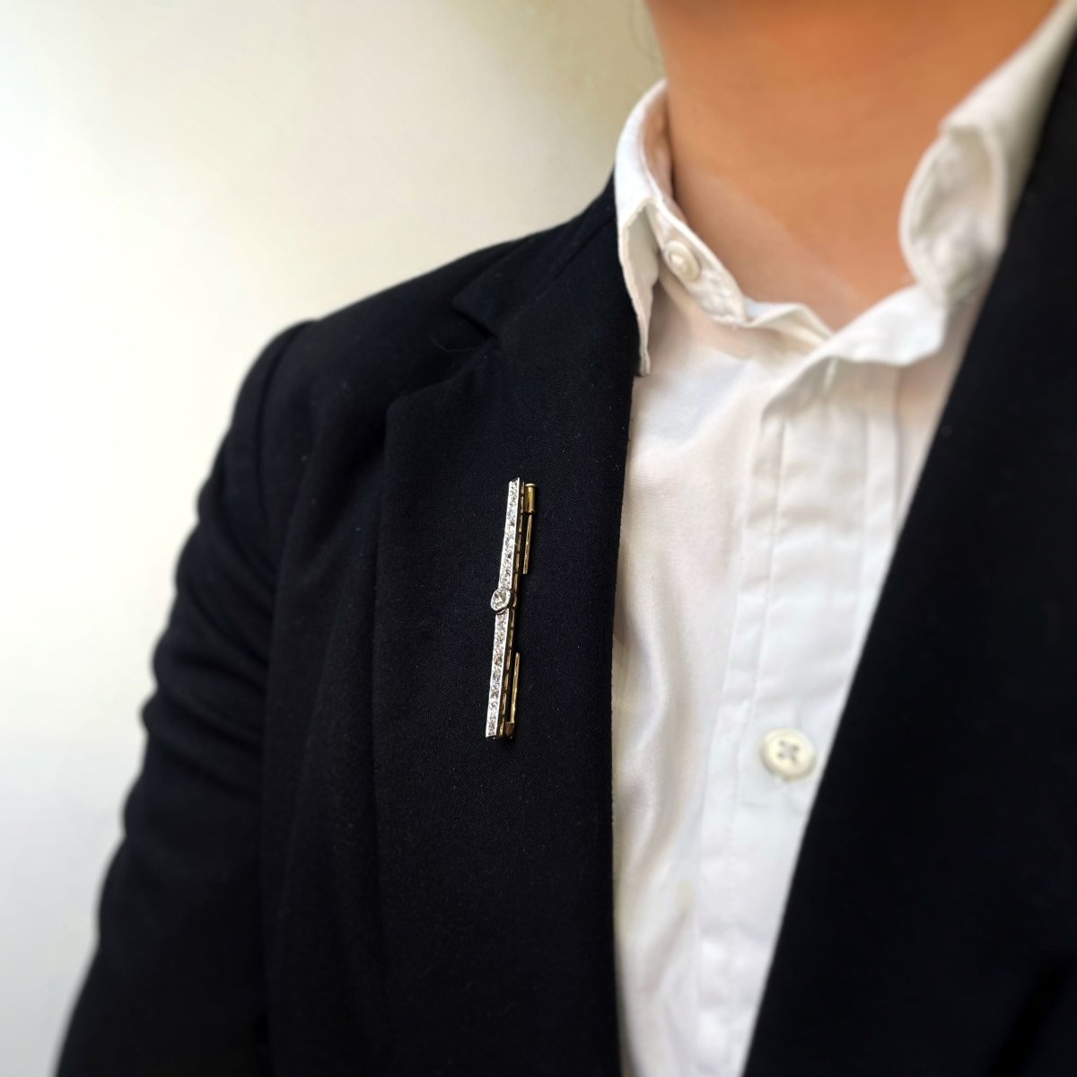 Broche - Or, Platine et Diamants