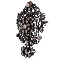 Broche-Pendentif en or jaune, argent et diamants - Castafiore