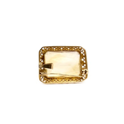 Broche pendentif en or jaune et citrine - Castafiore