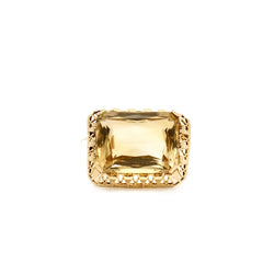 Broche pendentif en or jaune et citrine - Castafiore