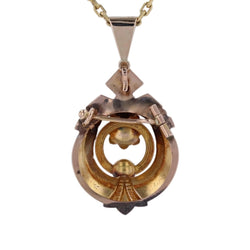 Broche Pendentif en or rose et or vert - Castafiore