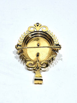 Broche pendentif en or rose, Napoléon III - Castafiore