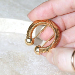 Broche Rétro Mellerio Dits Meller Or Jaune - Castafiore