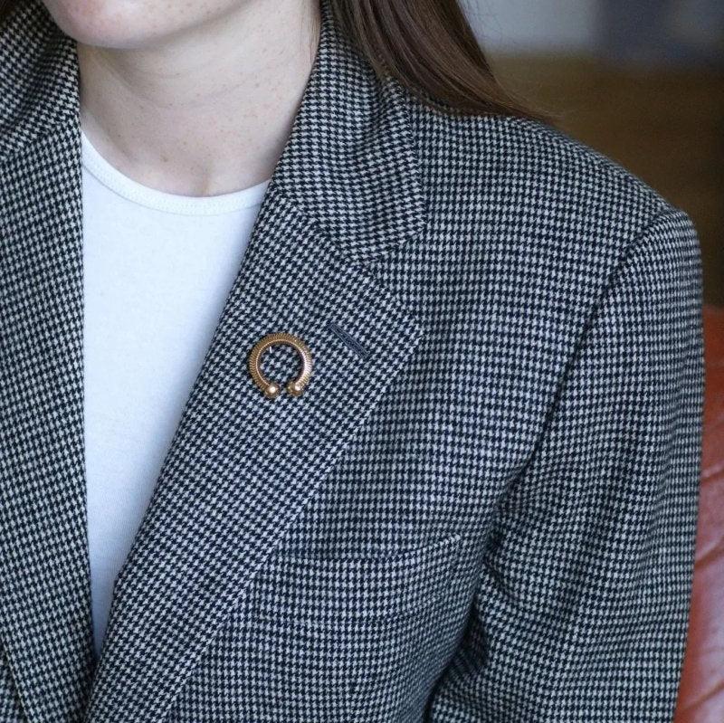 Broche Rétro Mellerio Dits Meller Or Jaune - Castafiore