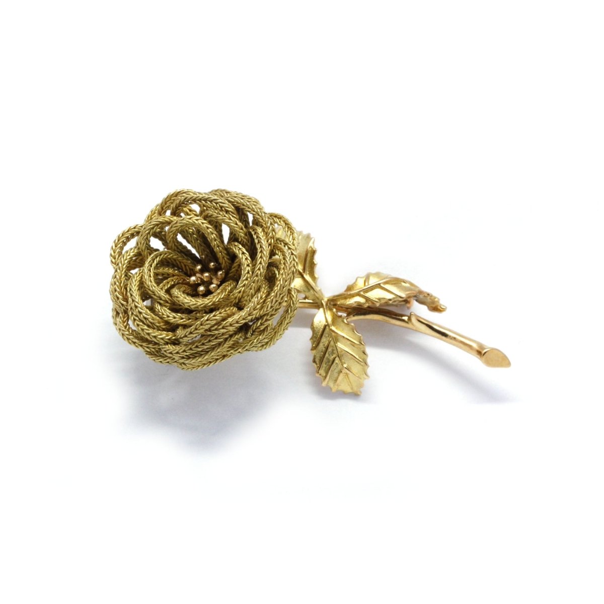 Broche "Rose" en or jaune - Castafiore