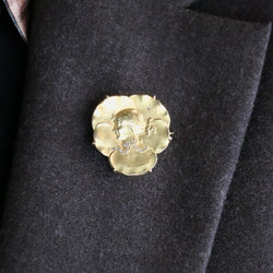 Broche VAUDET Art nouveau en or jaune et diamants - Castafiore