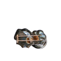 Broche vintage abstraite or rose et argent - Castafiore