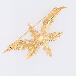 Broche vintage en or jaune et diamants - Castafiore