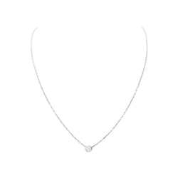 Collier Cartier "Cartier d'Amour", or blanc, diamant.