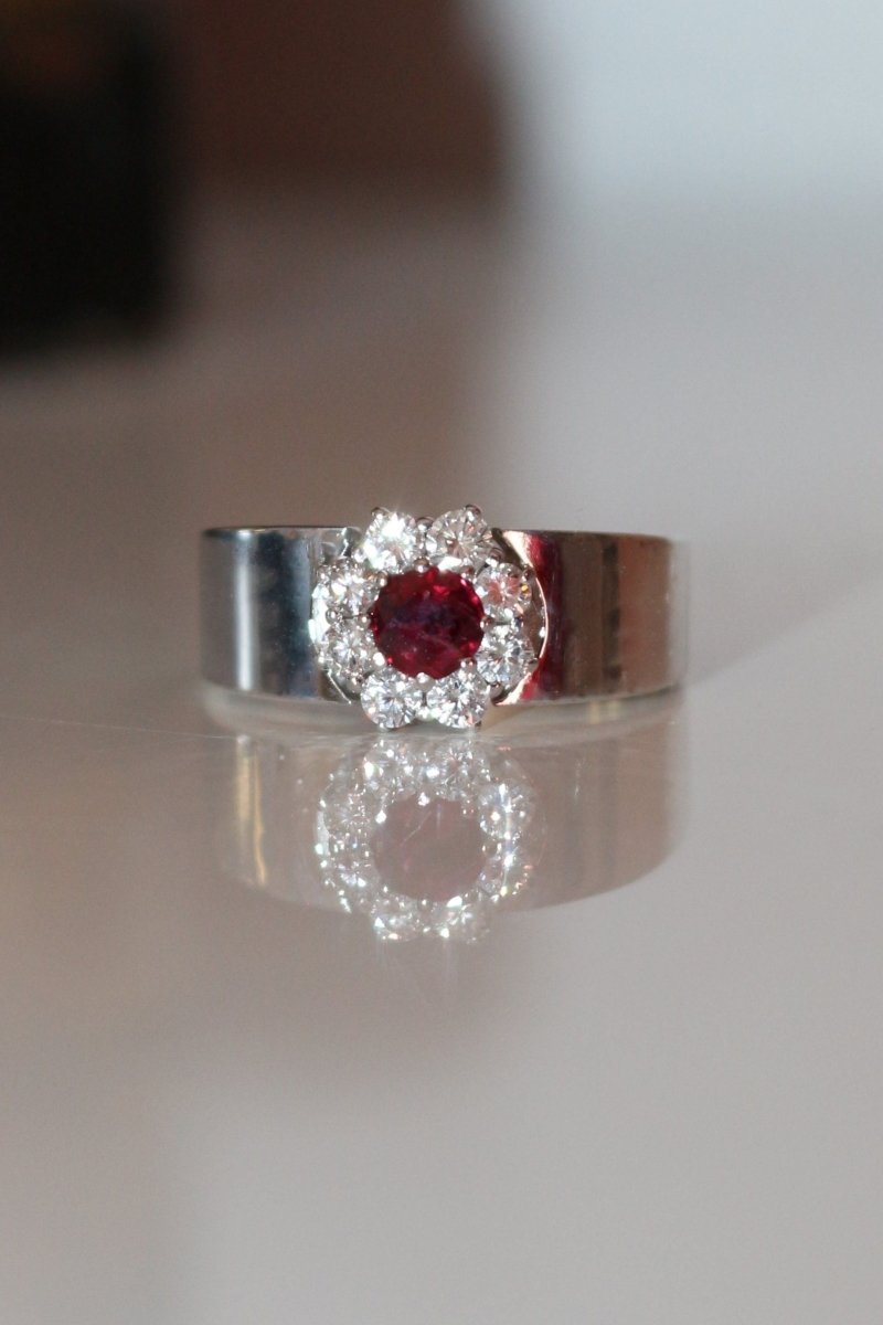 Bucherer Carl Bague Marguerite Rubis - Castafiore