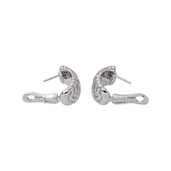 Bulgari Boucles d'oreilles Parentesi Or blanc Diamant - Castafiore