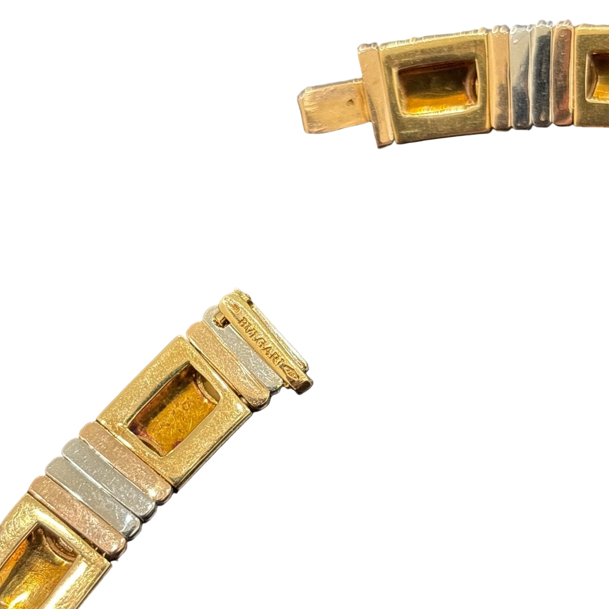 Bulgari Parentesi Three Color Gold Necklace - Castafiore