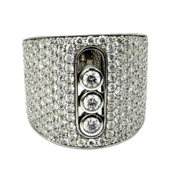Bague MESSIKA "Move Joaillerie Pavée" en or blanc et diamants
