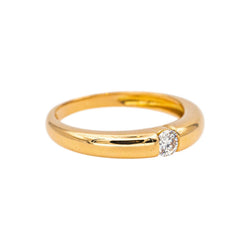 Bague  Solitaire Or jaune  Diamant