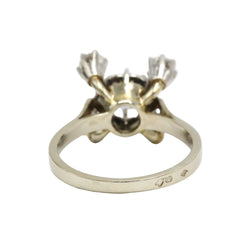 Bague Entourage en or blanc, platine et diamants