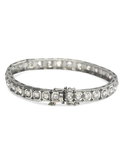 Bracelet Ligne en or blanc et diamants