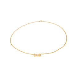 Collier Pendentif VAN CLEEF & ARPELS "Noeud" en or jaune, corail et diamants