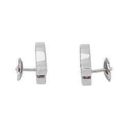 Boucles d'oreilles Puces  Or blanc  Diamant