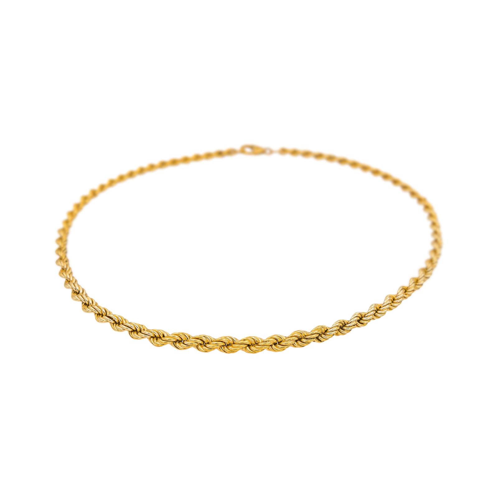 Collier Maille torsadée Or jaune