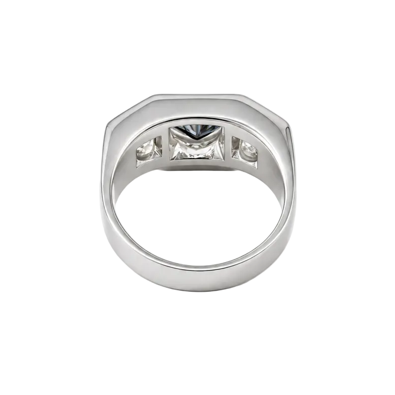 Bague Trilogie en platine et diamants