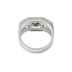 Bague Trilogie en platine et diamants