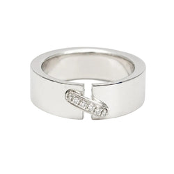 Bague Bandeau CHAUMET Liens en or blanc et diamants