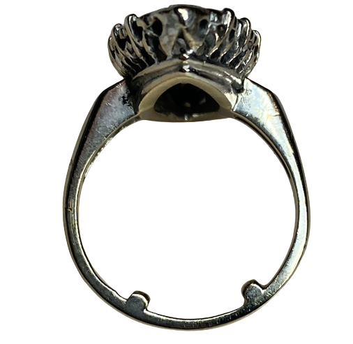 BAGUE OR BLANC 18K MARQUISE  (T.48)