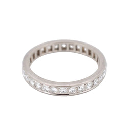 Bague Alliance en or blanc et diamants