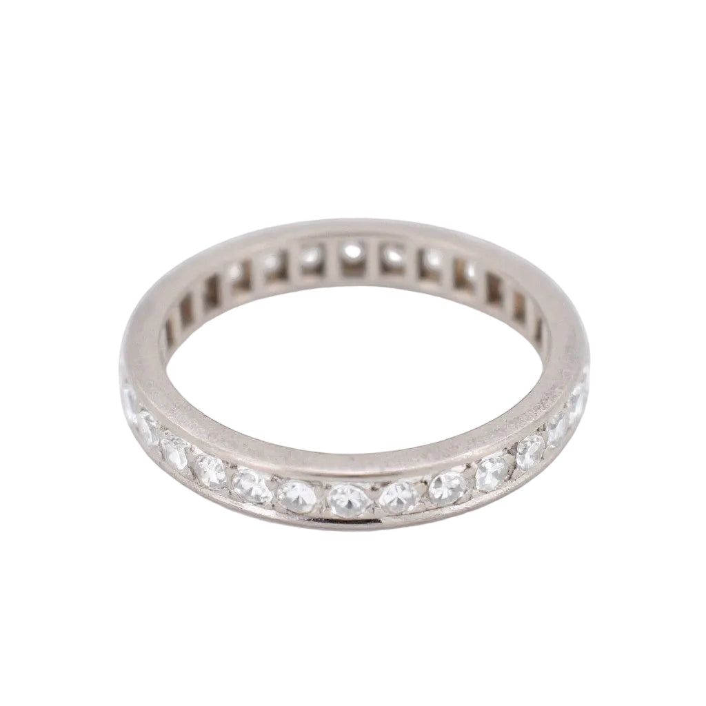 Bague Alliance en or blanc et diamants