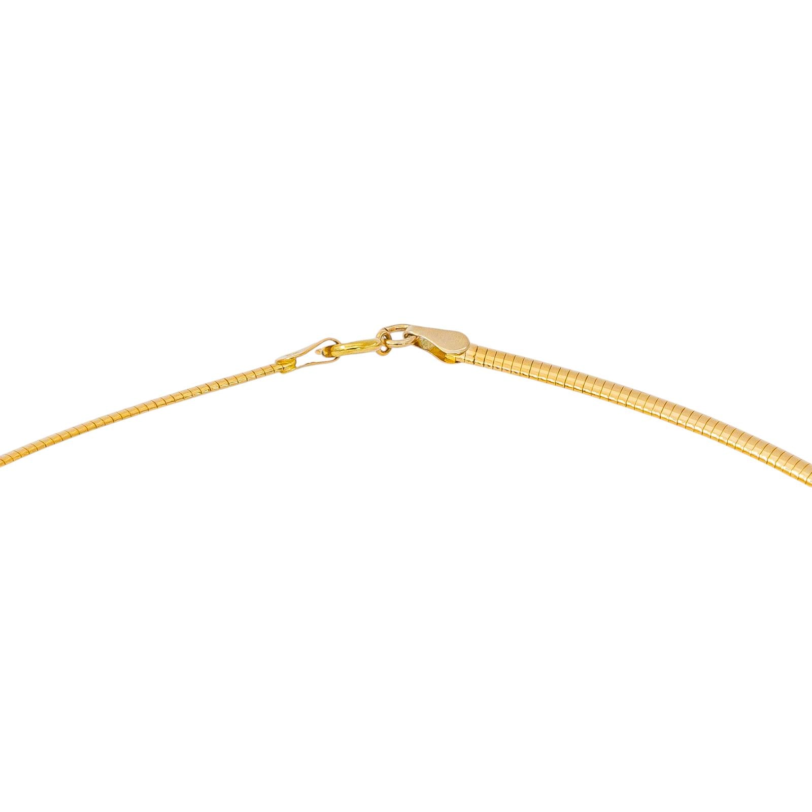 Collier Maille omega Or jaune