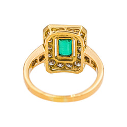 Bague Or jaune Emeraude