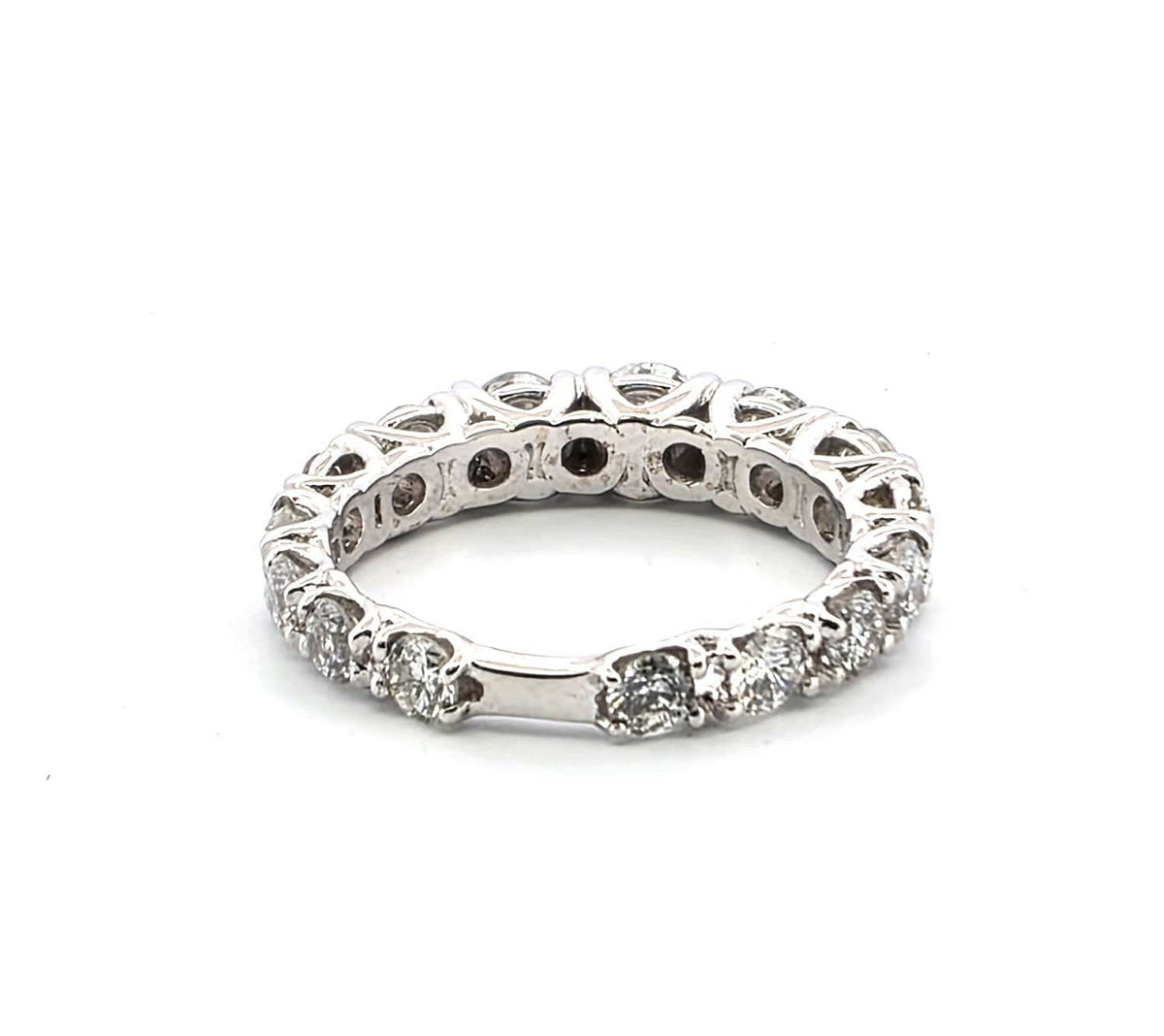 Bague Alliance en or blanc et diamants