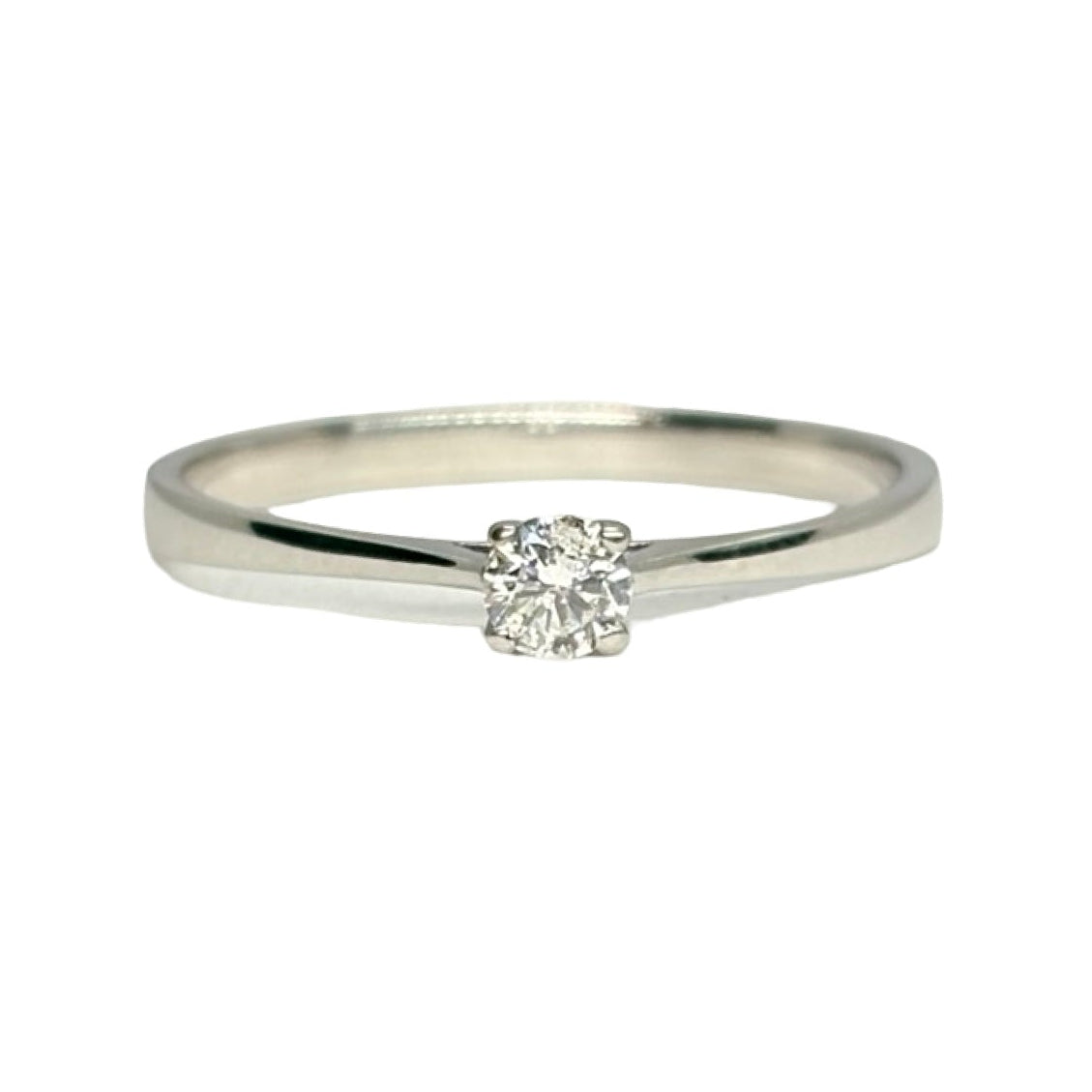 Bague Solitaire en or blanc et diamant