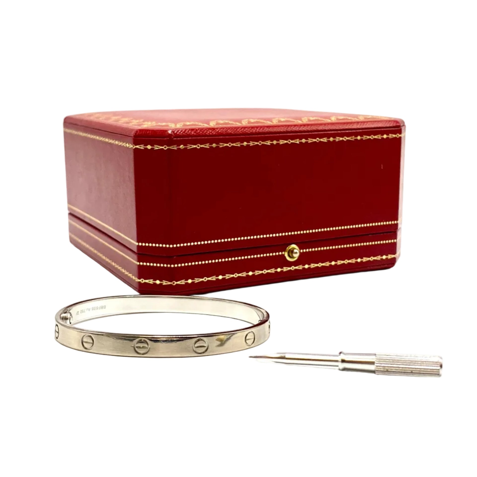 Bracelet Jonc CARTIER Love Classique en or blanc