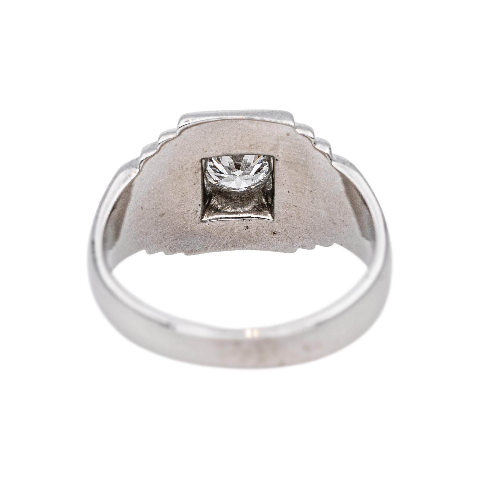 Bague Solitaire  Or blanc Diamant