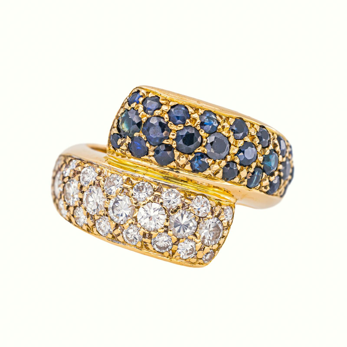 Bague Or jaune Saphir