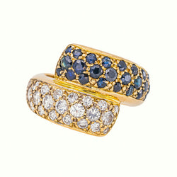 Bague Or jaune Saphir