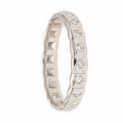 Bague Alliance Or blanc Diamant