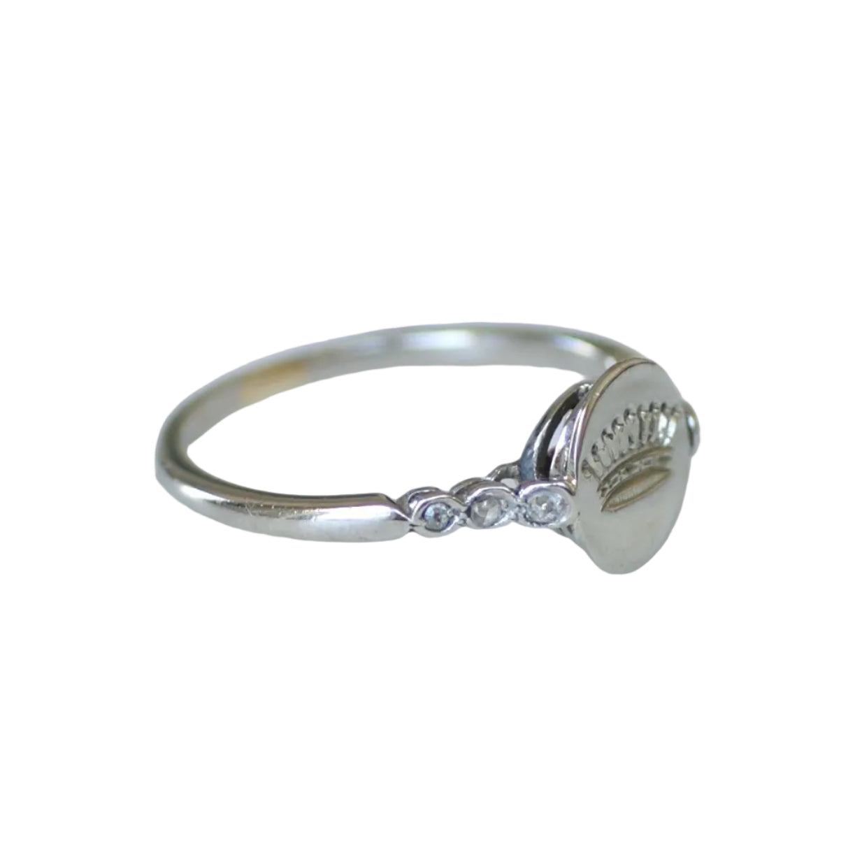 Bague en platine et diamants