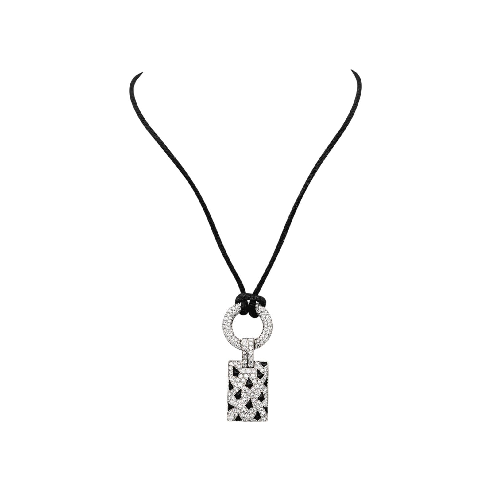 Cartier Collier Pelage Or blanc Diamant